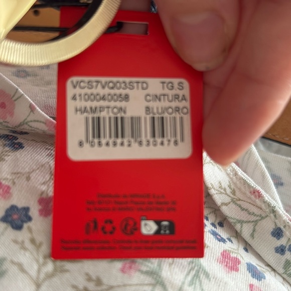 Mario Valentino belt “Navy blue” new with tag